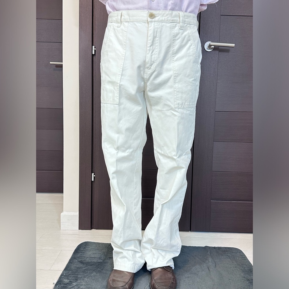 J. Crew Men's White Cargo Pants